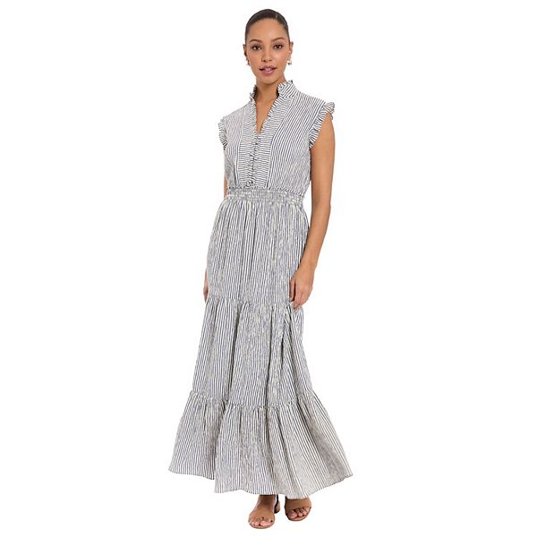 Платье макси с ярусами и присборенной талией Petite London Times, Ivory Peri
Платье макси с ярусами и присборенной талией Petite London Times, Ivory Peri