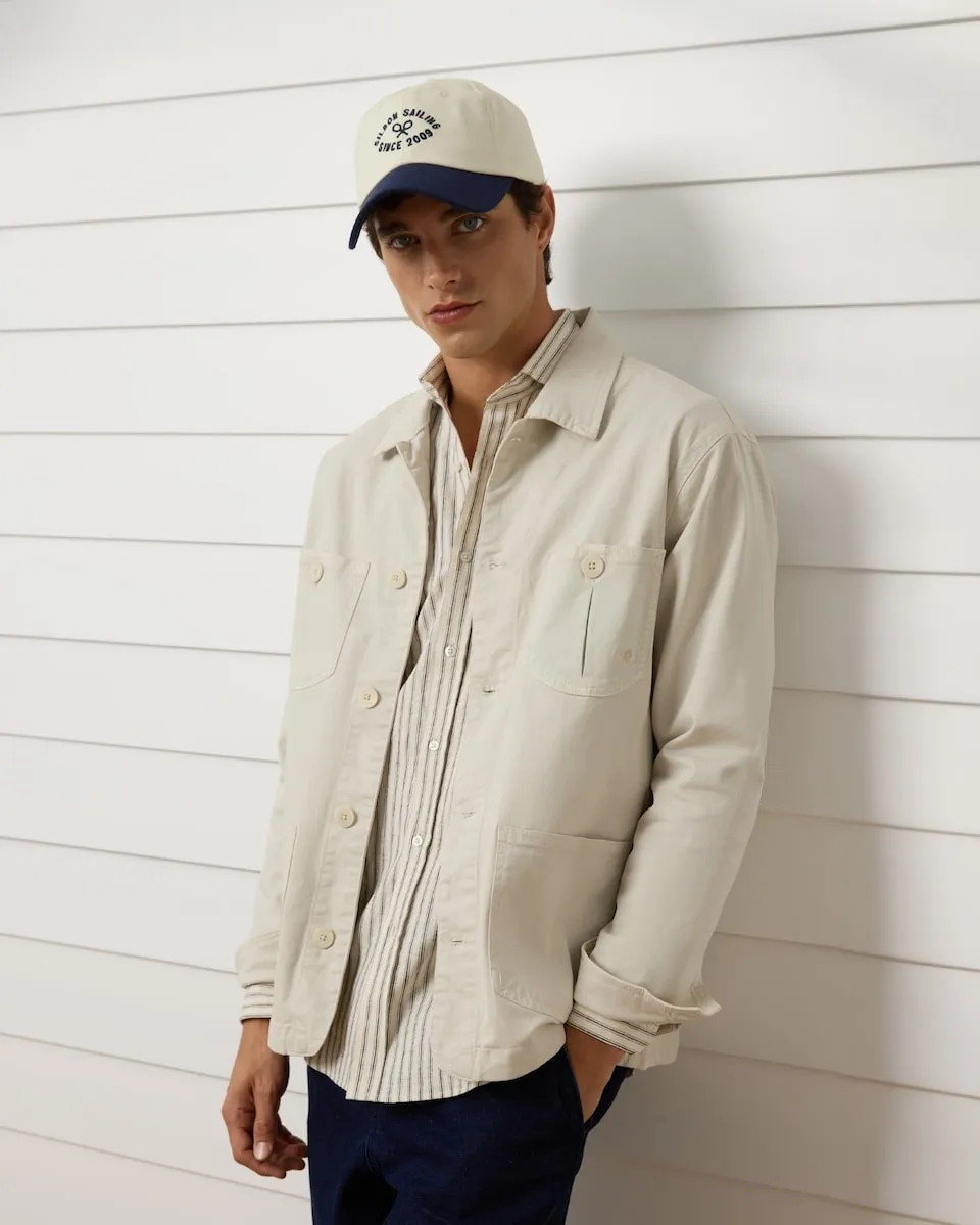 Мужская рубашка с карманами на пуговицах бежевая Silbon, бежевый
Мужская рубашка с карманами на пуговицах бежевая Silbon, бежевый