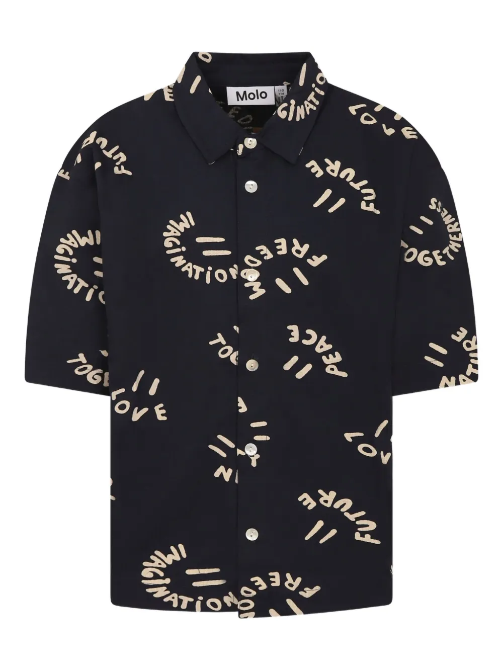 Рубашка с надписью Molo, синий
Рубашка с надписью Molo, синий
