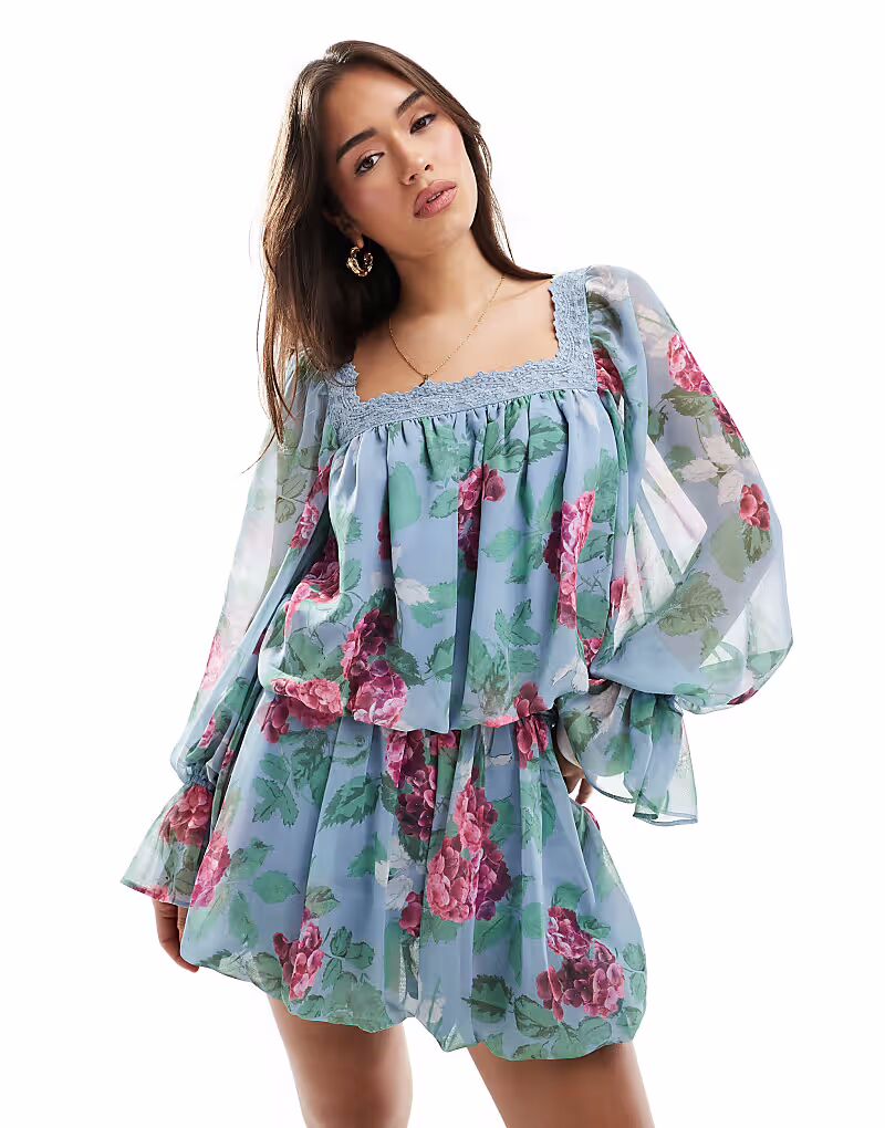 Блузка ASOS DESIGN с квадратным вырезом и кружевной отделкой с цветочным принтом
Блузка ASOS DESIGN с квадратным вырезом и кружевной отделкой с цветочным принтом