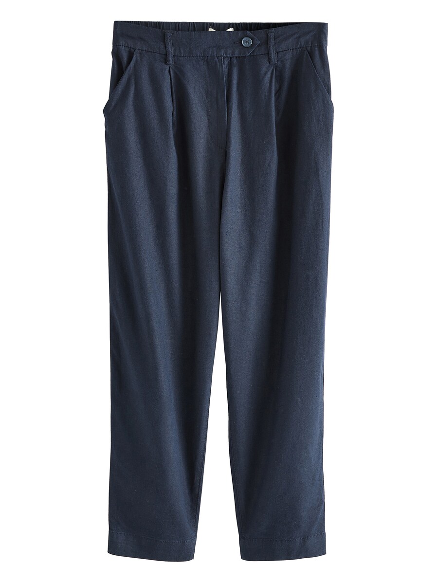 Зауженные брюки со складками спереди Next, темно-синий
Зауженные брюки со складками спереди Next, темно-синий