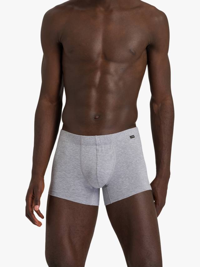 Плавки из эластичного хлопка essentials Hanro, цвет Light Melange/Navy 
Плавки из эластичного хлопка essentials Hanro, цвет Light Melange/Navy