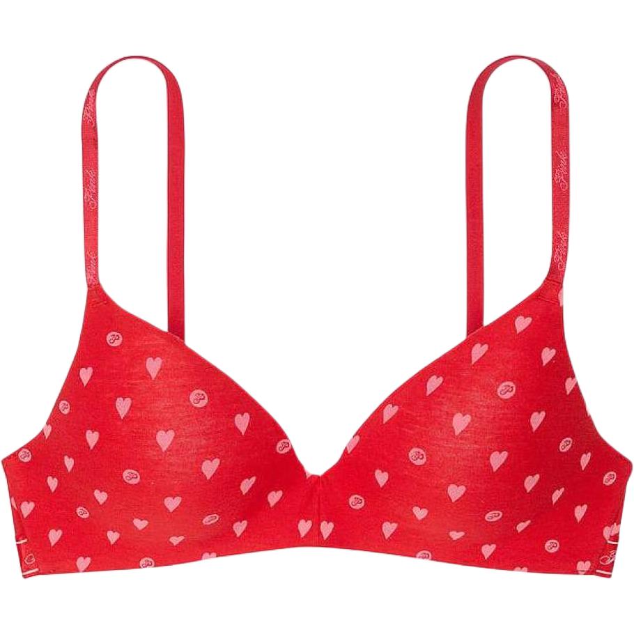 Victoria's Secret Розовый бюстгальтер Women's Red Heart Dot Print
Victoria's Secret Розовый бюстгальтер Women's Red Heart Dot Print