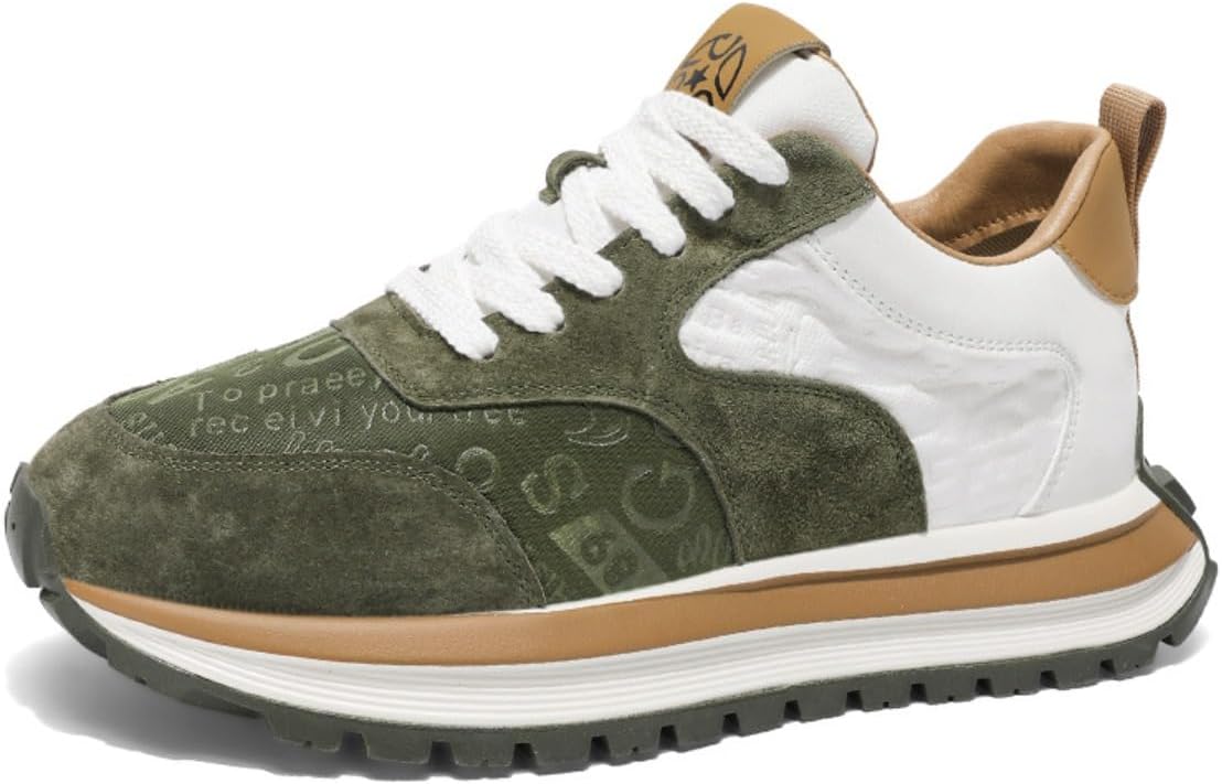 Мужские модные повседневные кроссовки на массивной подошве из замши и искусственной кожи, дышащие, с амортизирующей подошвой и противоскользящей поверхностью для повышенного комфорта и стиля в любое время года Ctkvbmeoi, зеленый
Мужские модные повседневные кроссовки на массивной подошве из замши и искусственной кожи, дышащие, с амортизирующей подошвой и противоскользящей поверхностью для повышенного комфорта и стиля в любое время года Ctkvbmeoi, зеленый