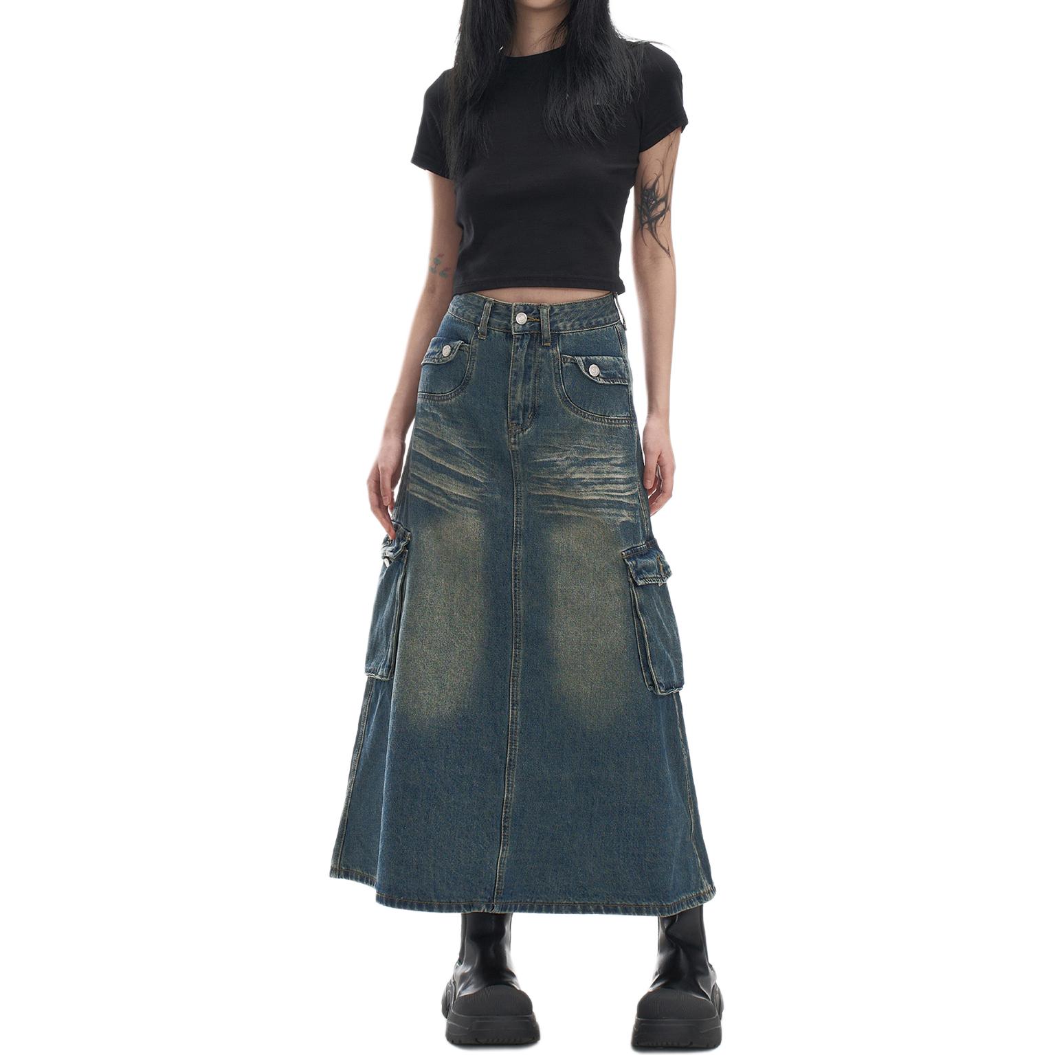 Джинсовая длинная юбка Women's NEVER RULE, vintage
Джинсовая длинная юбка Women's NEVER RULE, vintage