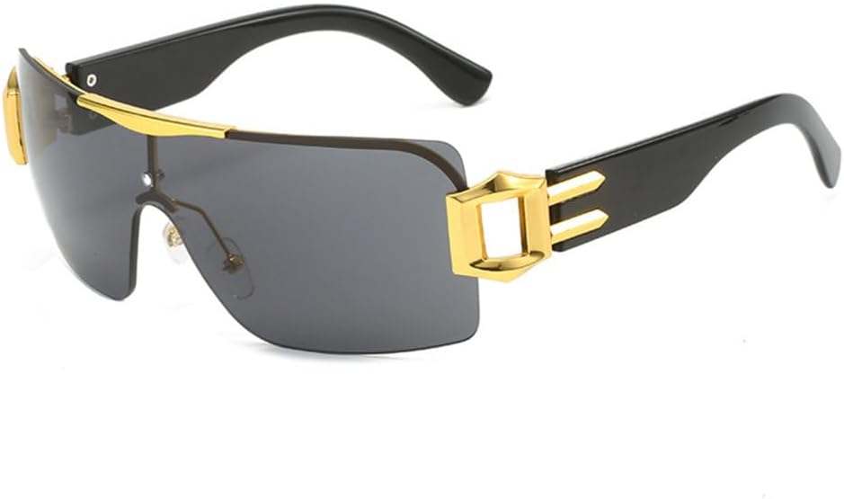 Модные солнцезащитные очки без оправы класса люкс для женщин и мужчин, с золотистыми шарнирами, цветными поликарбонатными линзами, модные очки с защитой от УФ-излучения UV400 LVTFCO, C1
Модные солнцезащитные очки без оправы класса люкс для женщин и мужчин, с золотистыми шарнирами, цветными поликарбонатными линзами, модные очки с защитой от УФ-излучения UV400 LVTFCO, C1