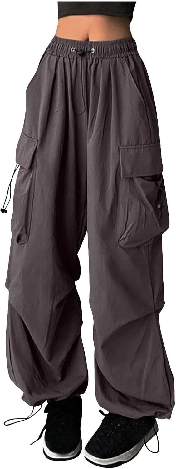 Uillui парашютные штаны для женщин, свободный крой, прямые широкие карго
Uillui парашютные штаны для женщин, свободный крой, прямые широкие карго