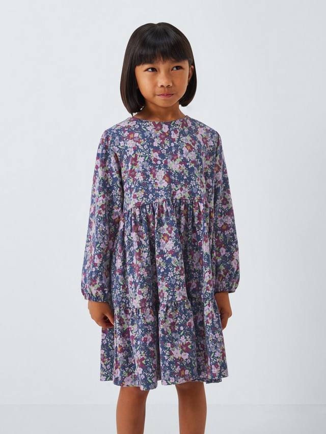 Детское платье-сарафан с длинными рукавами и цветочным принтом John Lewis, Navy/Purple
Детское платье-сарафан с длинными рукавами и цветочным принтом John Lewis, Navy/Purple