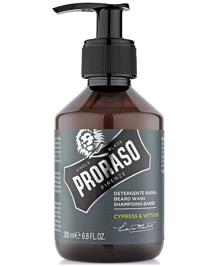 Средство для мытья бороды — аромат кипариса и ветивера, 6,8 унции Proraso
Средство для мытья бороды — аромат кипариса и ветивера, 6,8 унции Proraso