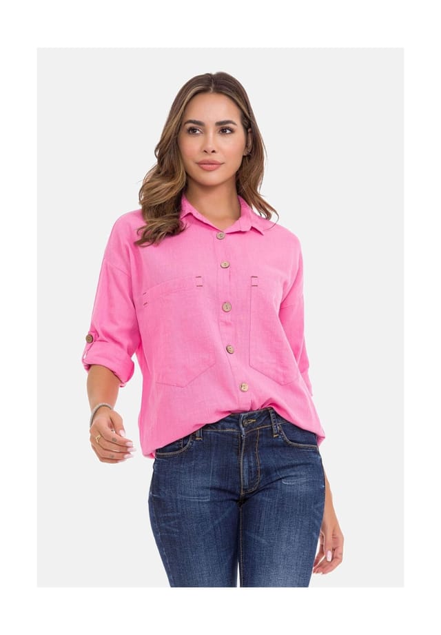 Рубашка блузка Cipo & Baxx, розовый
Рубашка блузка Cipo & Baxx, розовый