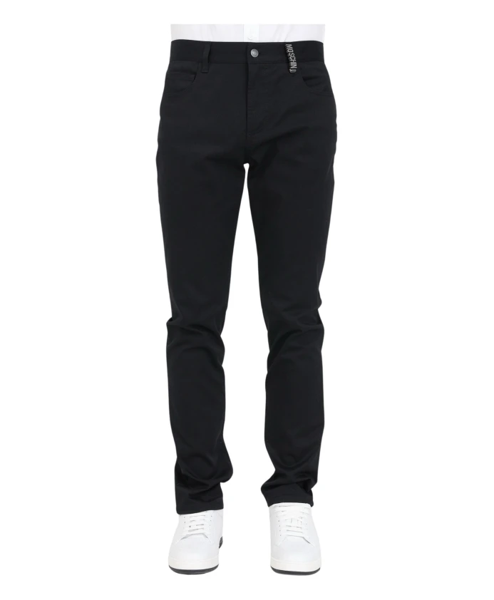 Брюки от кутюр из хлопка и эластана Moschino, черный
Брюки от кутюр из хлопка и эластана Moschino, черный