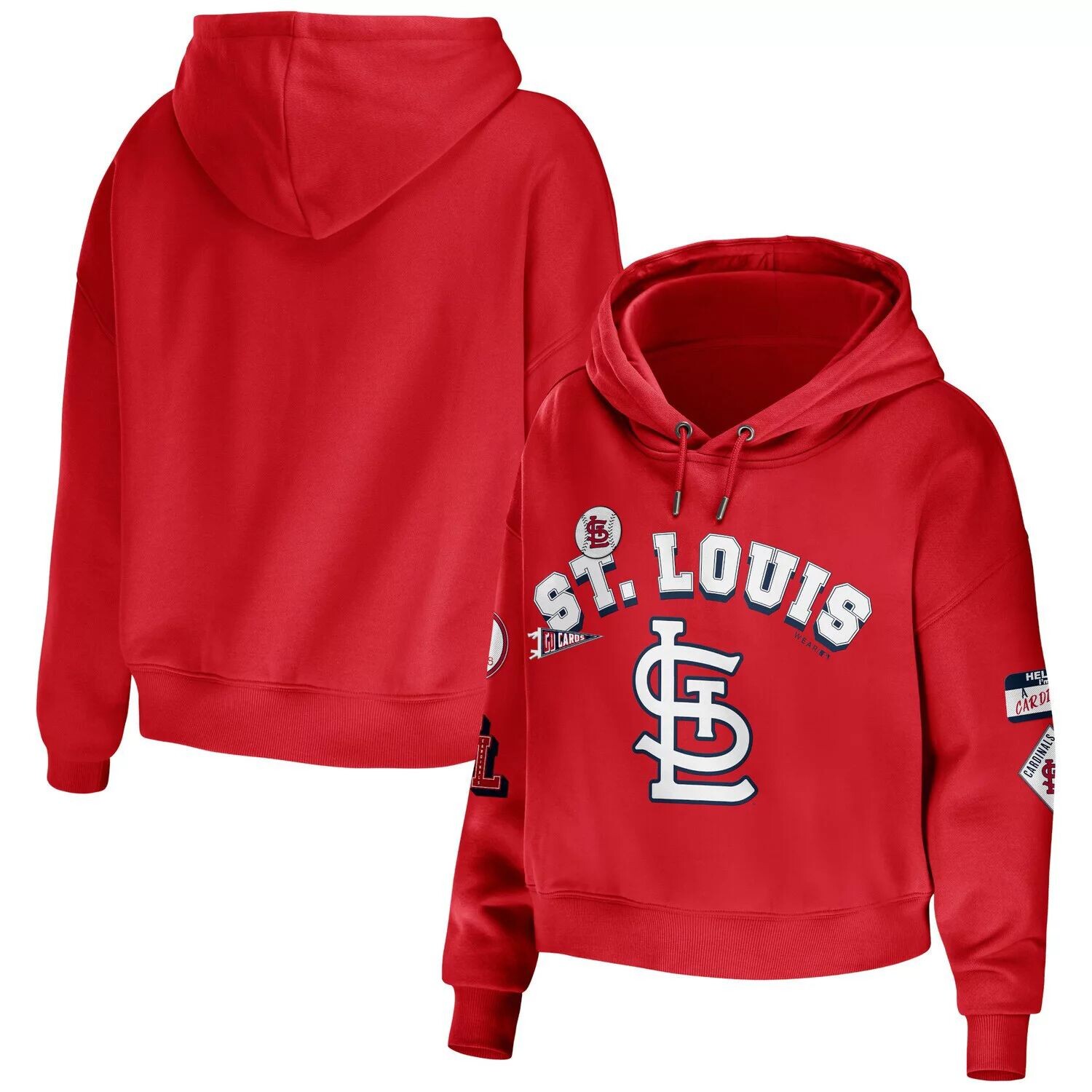 Женская одежда от Erin Andrews Красный укороченный пуловер с капюшоном St. Louis Cardinals Modest Patches
Женская одежда от Erin Andrews Красный укороченный пуловер с капюшоном St. Louis Cardinals Modest Patches