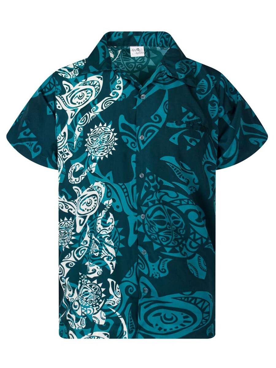 Рубашка King Kameha Maori Wedding, цвет Petrol
Рубашка King Kameha Maori Wedding, цвет Petrol