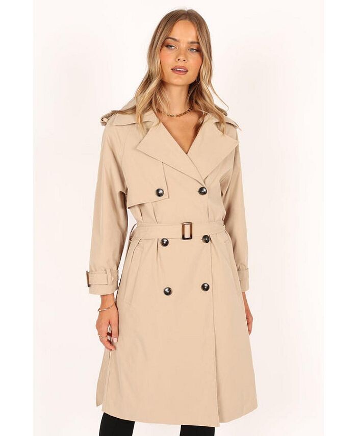 Женский тренч Trina на пуговицах спереди Petal and Pup, тан/бежевый
Женский тренч Trina на пуговицах спереди Petal and Pup, тан/бежевый
