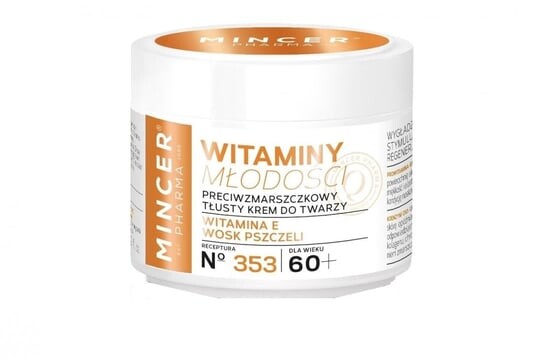 Мясорубка, Витамины молодости, крем для лица от морщин 60+, 50 мл, Mincer Pharma
Мясорубка, Витамины молодости, крем для лица от морщин 60+, 50 мл, Mincer Pharma