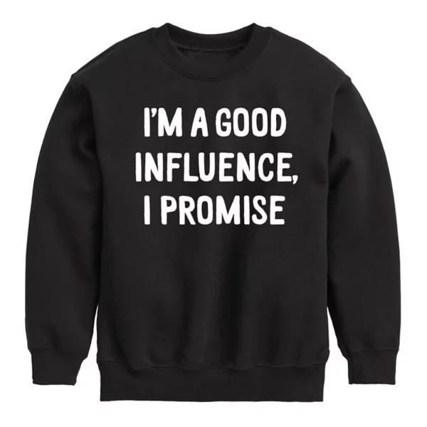 Флисовая толстовка с надписью «Я хороший источник вдохновения» для мальчиков 8-20 лет Licensed Character, черный
Флисовая толстовка с надписью «Я хороший источник вдохновения» для мальчиков 8-20 лет Licensed Character, черный