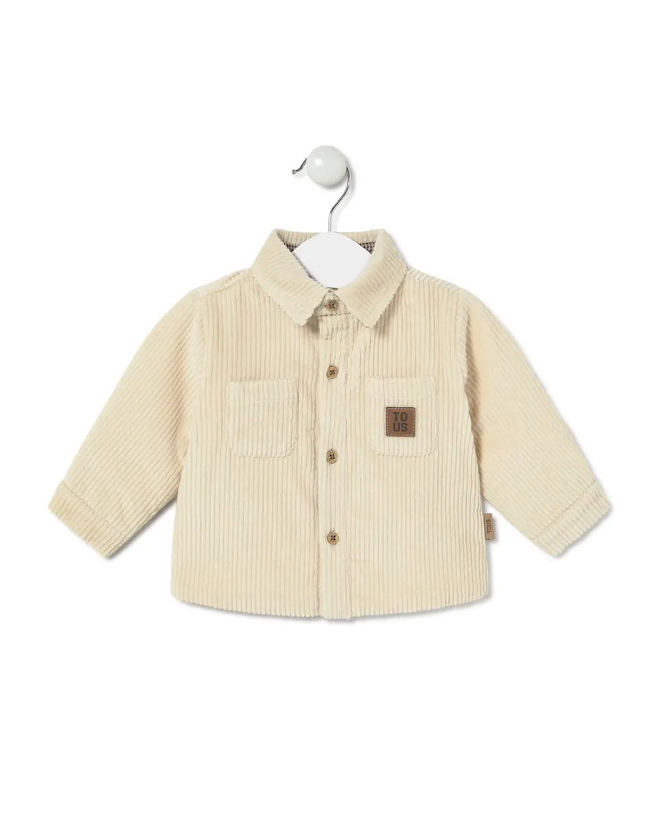 Детская рубашка из хлопка вельветовая, свободного кроя Tous, светло-бежевый
Детская рубашка из хлопка вельветовая, свободного кроя Tous, светло-бежевый