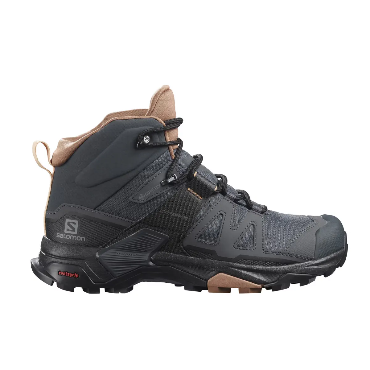 Женские горные ботинки X Ultra 4 Mid GTX Salomon, темно-серый 
Женские горные ботинки X Ultra 4 Mid GTX Salomon, темно-серый