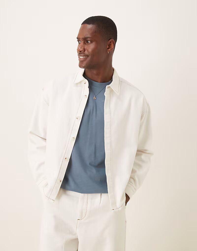 Свободная джинсовая куртка цвета экрю в стиле 90-х от ASOS DESIGN, Белый, Свободная джинсовая куртка цвета экрю в стиле 90-х от ASOS DESIGN
Свободная джинсовая куртка цвета экрю в стиле 90-х от ASOS DESIGN, Белый, Свободная джинсовая куртка цвета экрю в стиле 90-х от ASOS DESIGN