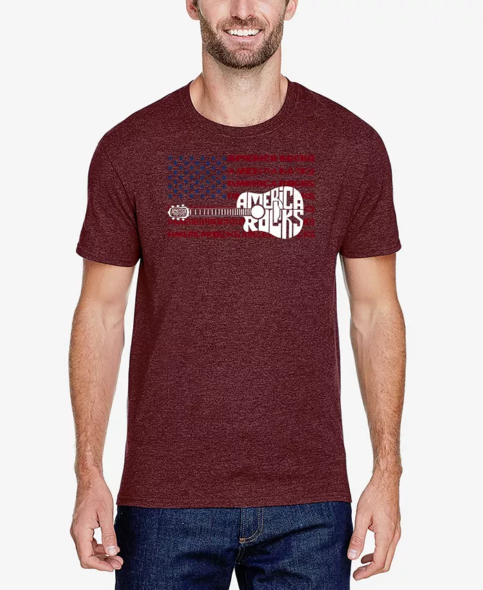 Мужская футболка America Rocks Premium Blend с художественным текстом La Pop Art, красный
Мужская футболка America Rocks Premium Blend с художественным текстом La Pop Art, красный