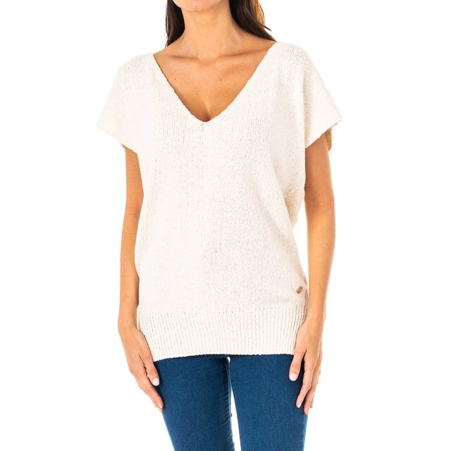 Женский свитер с короткими рукавами и v-образным вырезом lws007 La Martina, белый
Женский свитер с короткими рукавами и v-образным вырезом lws007 La Martina, белый