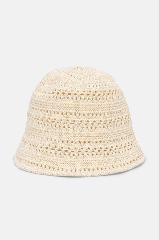 Хлопковая шапка Answear Lab, бежевый 
Хлопковая шапка Answear Lab, бежевый