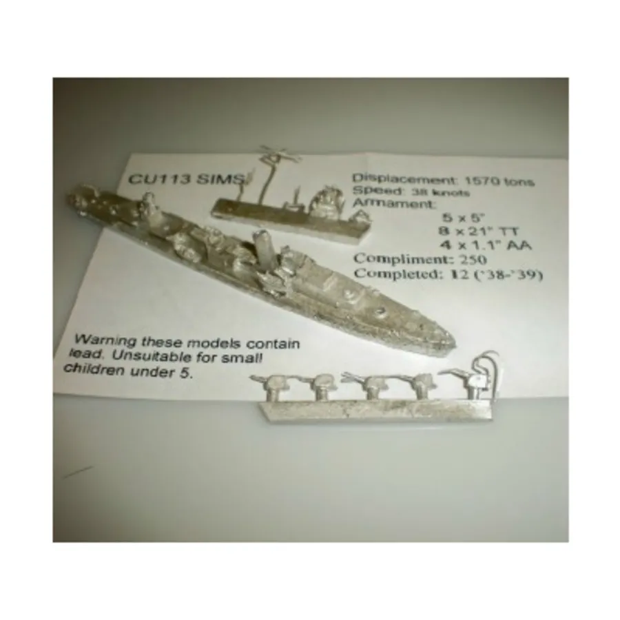 Симс, Figurehead Ships - WWII Coastal Forces - United States (1:1250) (Noble Miniatures)
Симс, Figurehead Ships - WWII Coastal Forces - United States (1:1250) (Noble Miniatures)