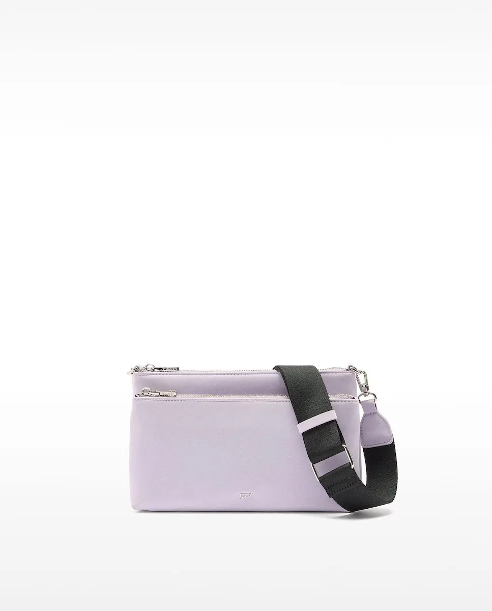 Женская сумка через плечо с несколькими отделениями и застежкой-молнией из гладкой кожи с бархатистой текстурой Parfois, лиловый
Женская сумка через плечо с несколькими отделениями и застежкой-молнией из гладкой кожи с бархатистой текстурой Parfois, лиловый