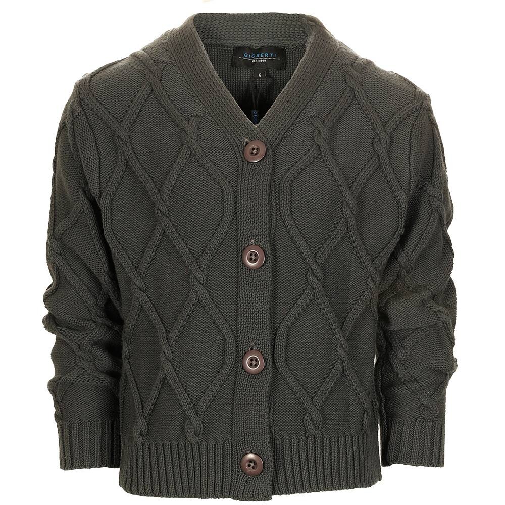Детский вязаный кардиган на пуговицах с v-образным вырезом Gioberti, цвет Charcoal
Детский вязаный кардиган на пуговицах с v-образным вырезом Gioberti, цвет Charcoal