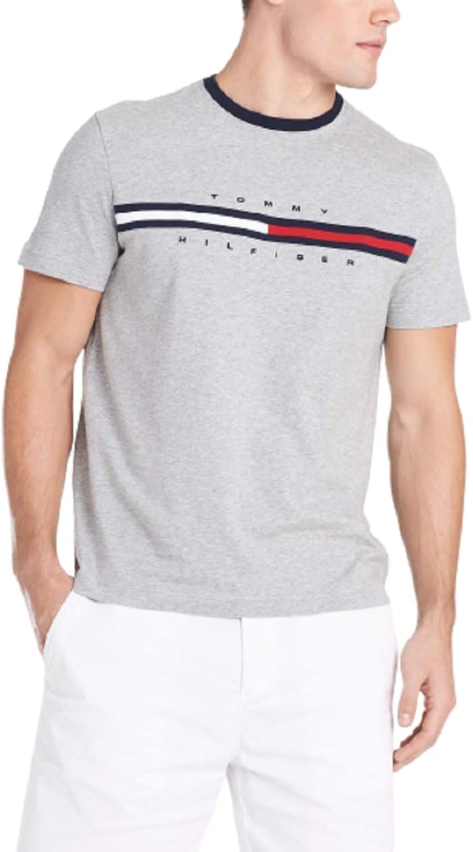 Мужская футболка с коротким рукавом и фирменными полосками Tommy Hilfiger, Grey Heather, Серый, Мужская футболка с коротким рукавом и фирменными полосками Tommy Hilfiger, Grey Heather
Мужская футболка с коротким рукавом и фирменными полосками Tommy Hilfiger, Grey Heather, Серый, Мужская футболка с коротким рукавом и фирменными полосками Tommy Hilfiger, Grey Heather