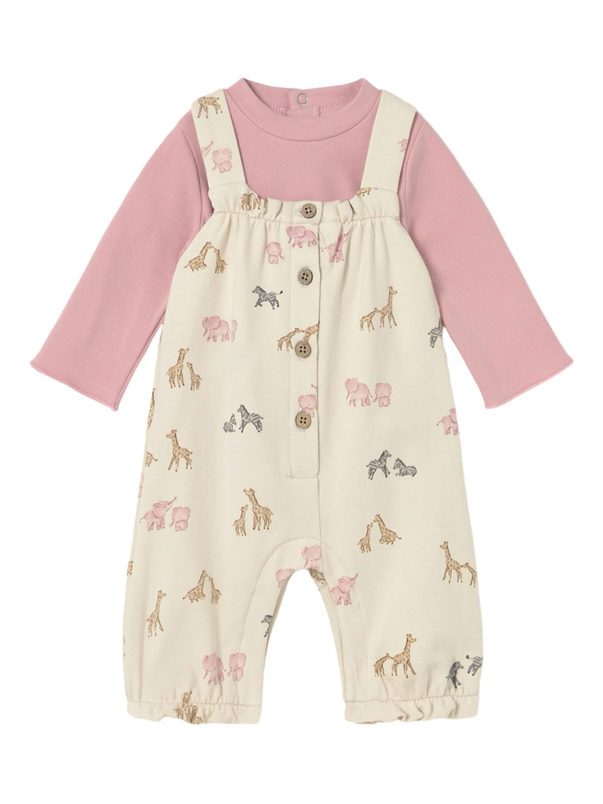 Комплект из футболки и комбинезона с принтом Mayoral, бежевый
Комплект из футболки и комбинезона с принтом Mayoral, бежевый