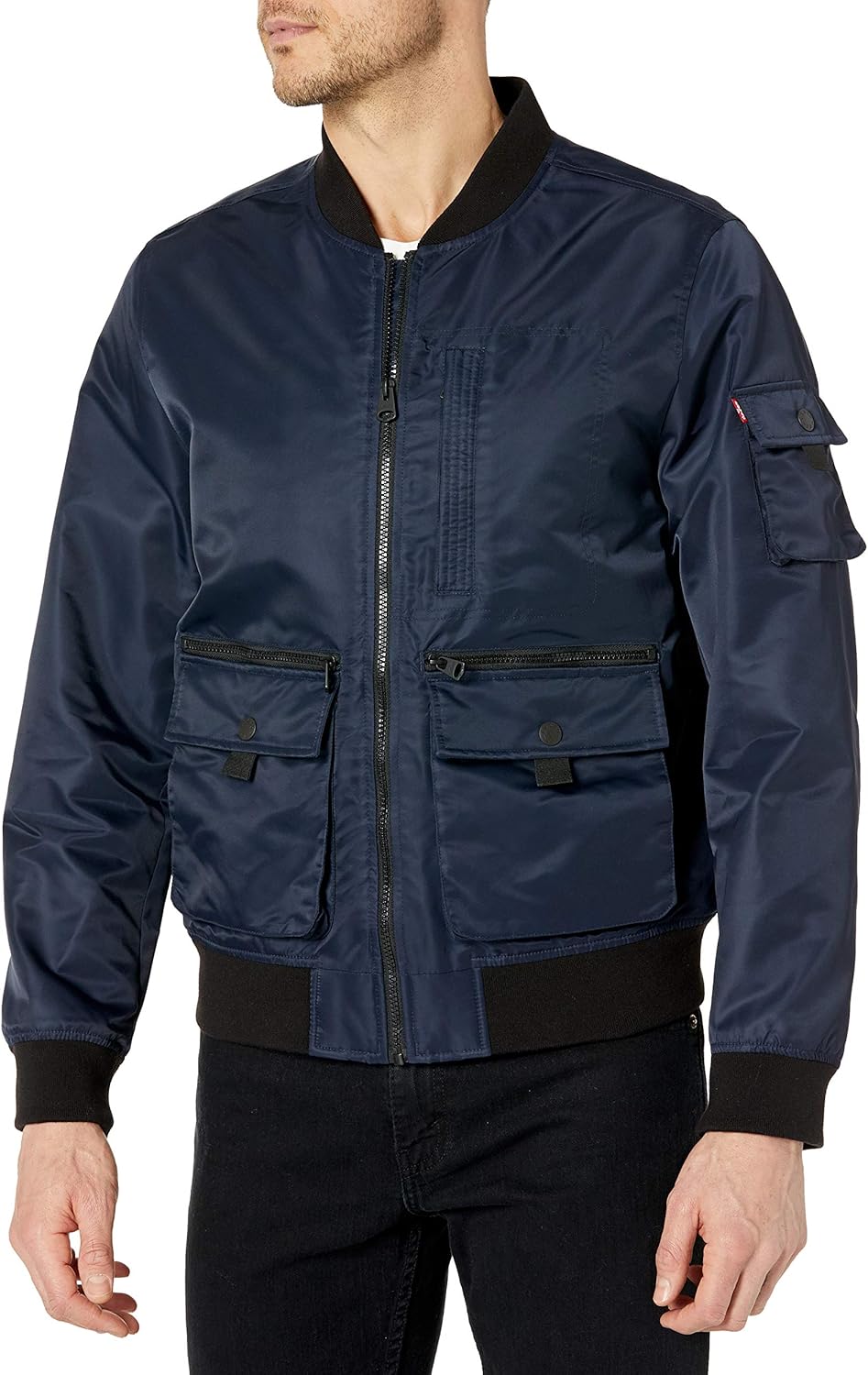 Мужская университетская куртка-бомбер Levi's Trucker, Navy Patch Pockets
Мужская университетская куртка-бомбер Levi's Trucker, Navy Patch Pockets