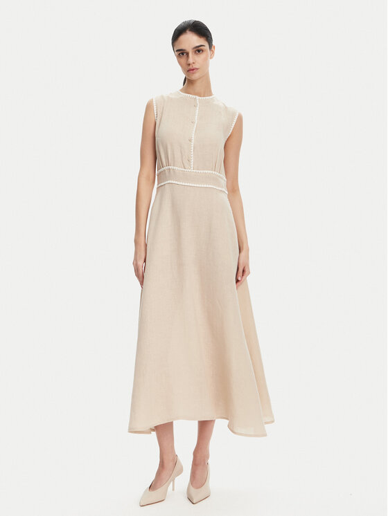 Летнее платье стандартный крой RP5LE007 Icona, бежевый
Летнее платье стандартный крой RP5LE007 Icona, бежевый