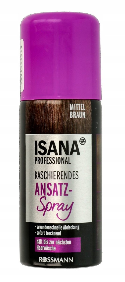 Isana Hair Spray, маскирующий отрастание волос, средне-коричневый
Isana Hair Spray, маскирующий отрастание волос, средне-коричневый