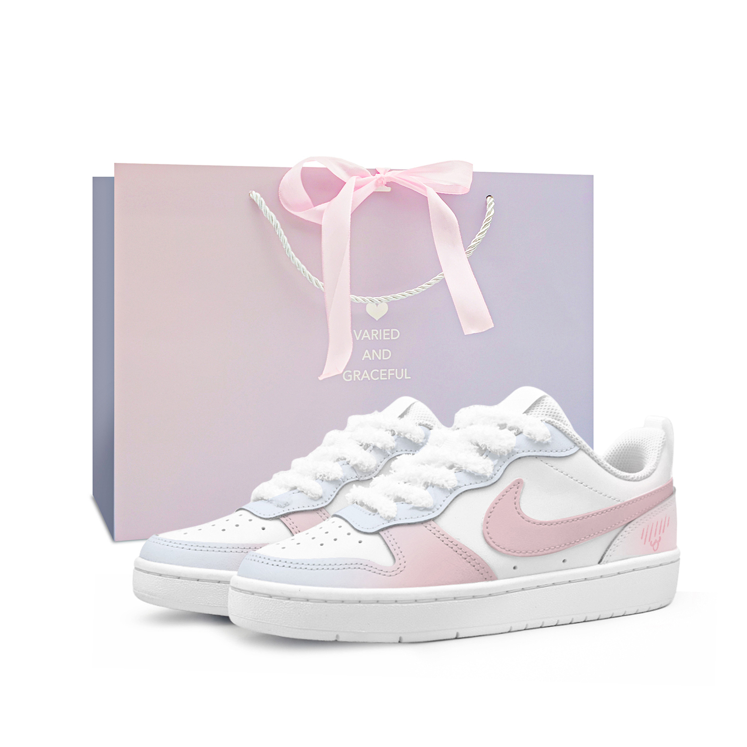 Nike Court Borough Кожаные нескользящие амортизирующие устойчивые к истиранию низкие детские скейтбординговые туфли бежевые
Nike Court Borough Кожаные нескользящие амортизирующие устойчивые к истиранию низкие детские скейтбординговые туфли бежевые