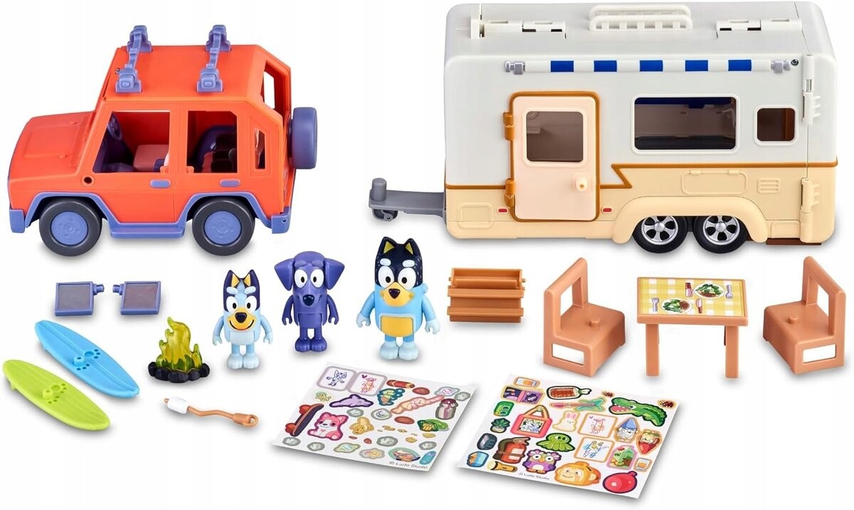 Набор «Семейный Автомобиль Синий» И Кемпинговый Прицеп + 3 Фигурки Автомобилей Moose Toys 
Набор «Семейный Автомобиль Синий» И Кемпинговый Прицеп + 3 Фигурки Автомобилей Moose Toys