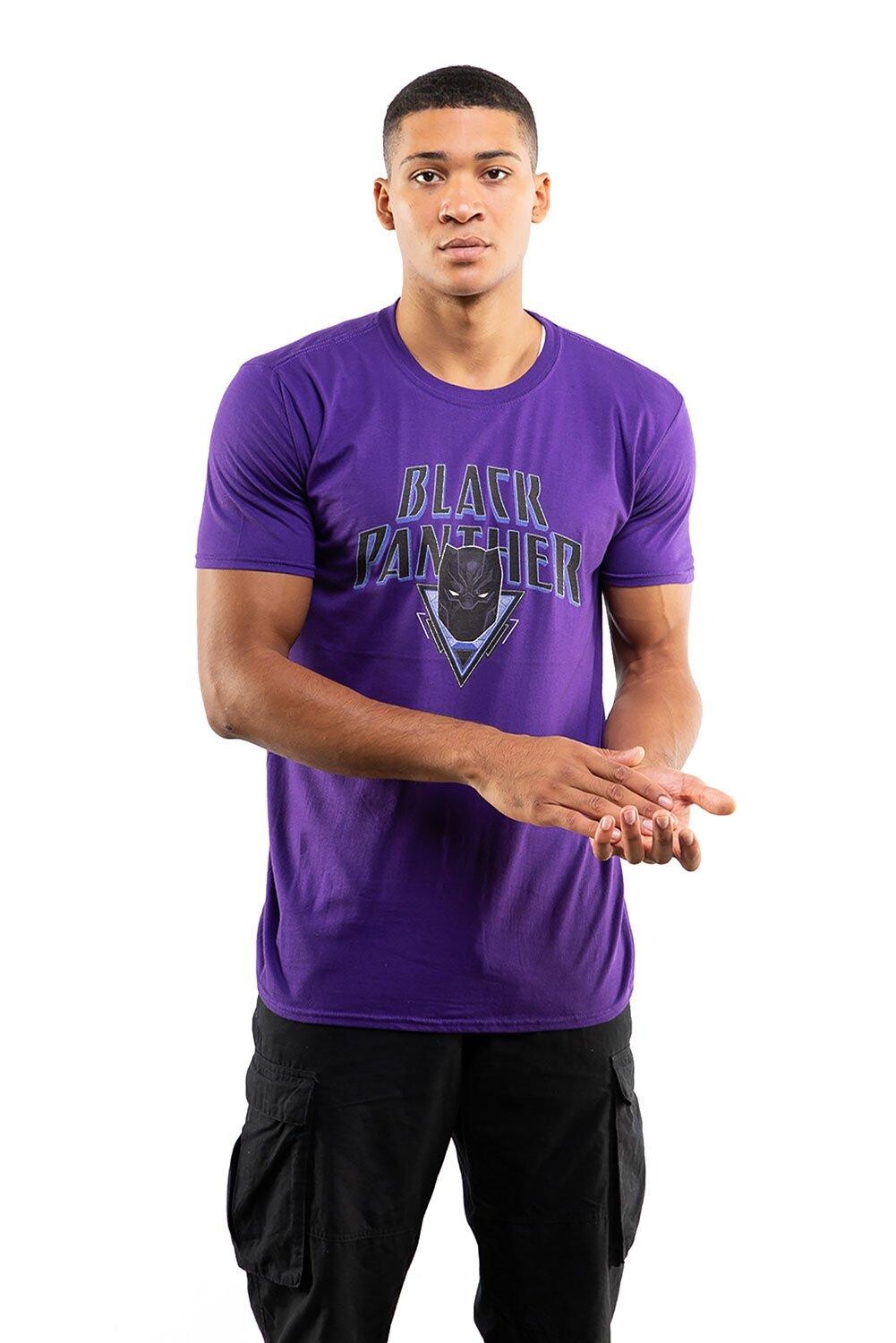 Хлопковая футболка с логотипом Black Panther Shield Marvel, фиолетовый
Хлопковая футболка с логотипом Black Panther Shield Marvel, фиолетовый