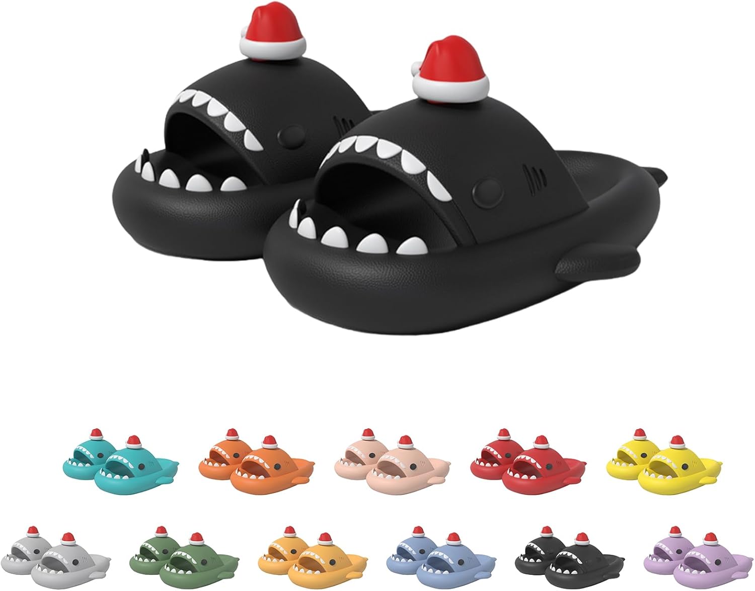 Рождественские шлепанцы с акулой, Шлепацы с акулой для мужчин и женщин, 3D мультяшные шлепанцы-акулы, шлепанцы для Рождества и Хэллоуина Generic, черный
Рождественские шлепанцы с акулой, Шлепацы с акулой для мужчин и женщин, 3D мультяшные шлепанцы-акулы, шлепанцы для Рождества и Хэллоуина Generic, черный