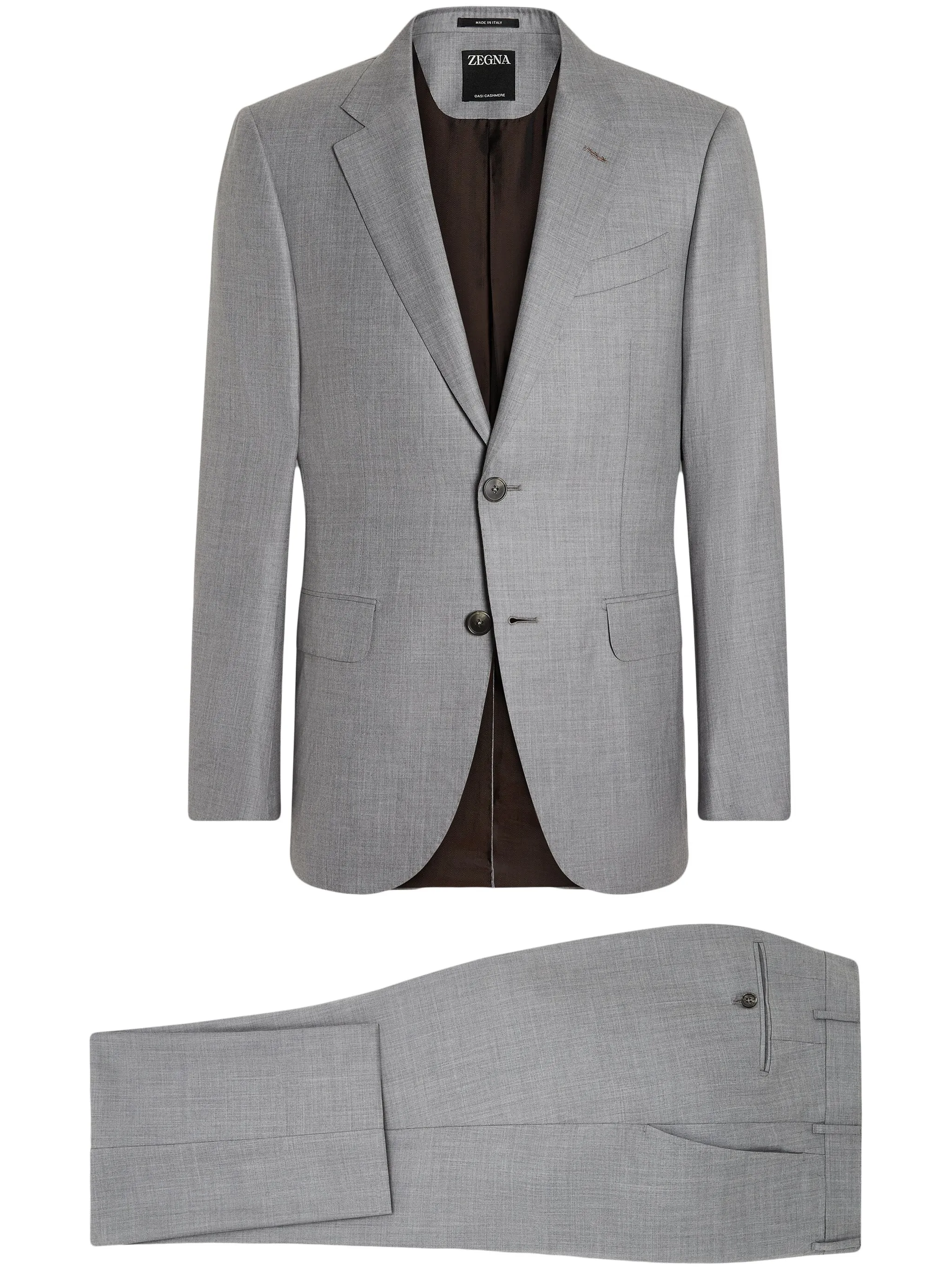 Кашемировый костюм Zegna, серый
Кашемировый костюм Zegna, серый