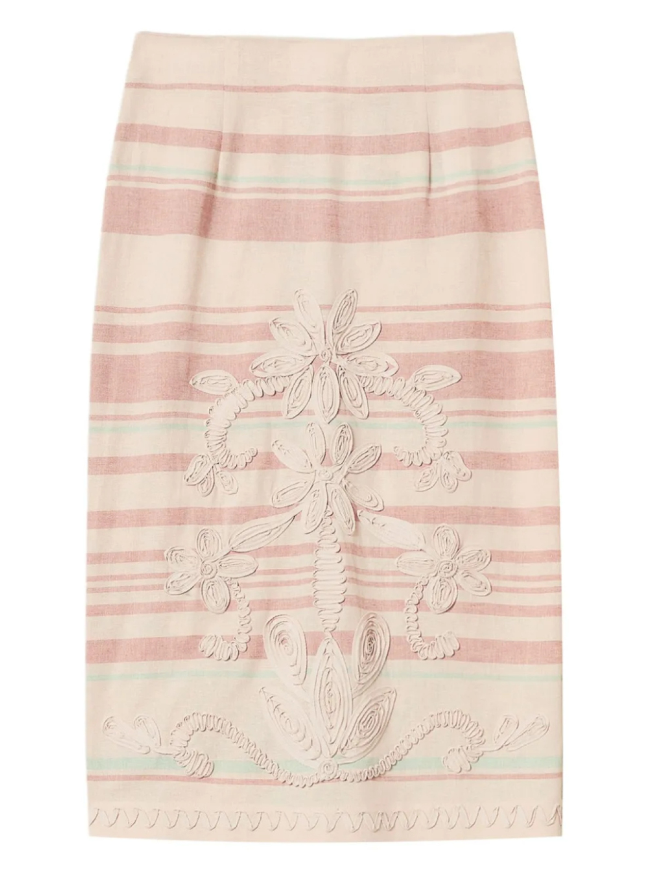 Полосатая юбка-карандаш с вышивкой TWINSET, нейтральный
Полосатая юбка-карандаш с вышивкой TWINSET, нейтральный