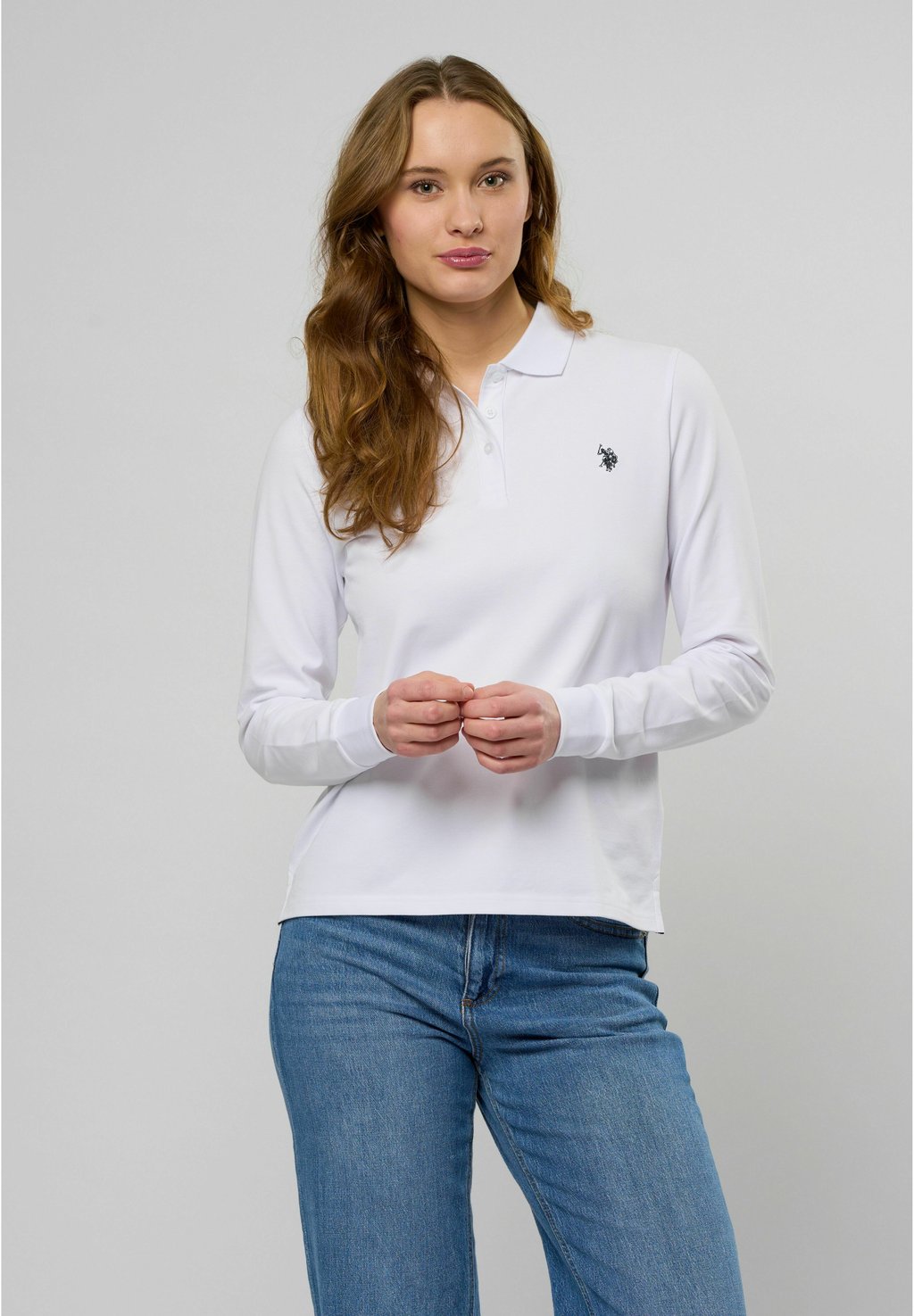 Топ с длинными рукавами LISE LONG SLEEVE POLO - Polo shirt U.S. Polo Assn., белый
Топ с длинными рукавами LISE LONG SLEEVE POLO - Polo shirt U.S. Polo Assn., белый