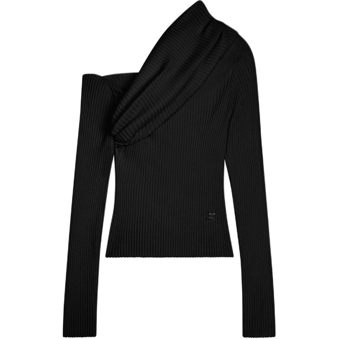 Топ из рубчатого трикотажа COURREGES, черный
Топ из рубчатого трикотажа COURREGES, черный