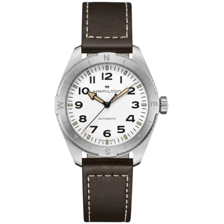 Hamilton Khaki Field Expedition Auto 41 мм белый циферблат коричневый кожаный ремешок мужские часы H70315510
Hamilton Khaki Field Expedition Auto 41 мм белый циферблат коричневый кожаный ремешок мужские часы H70315510