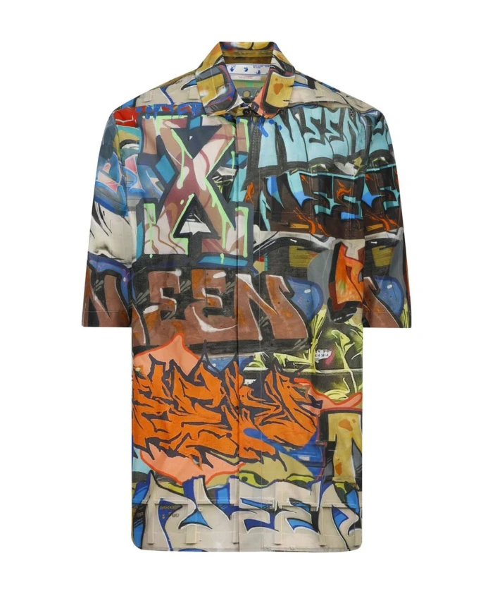 Рубашка без рисунка по всей поверхности Off White, мультиколор
Рубашка без рисунка по всей поверхности Off White, мультиколор