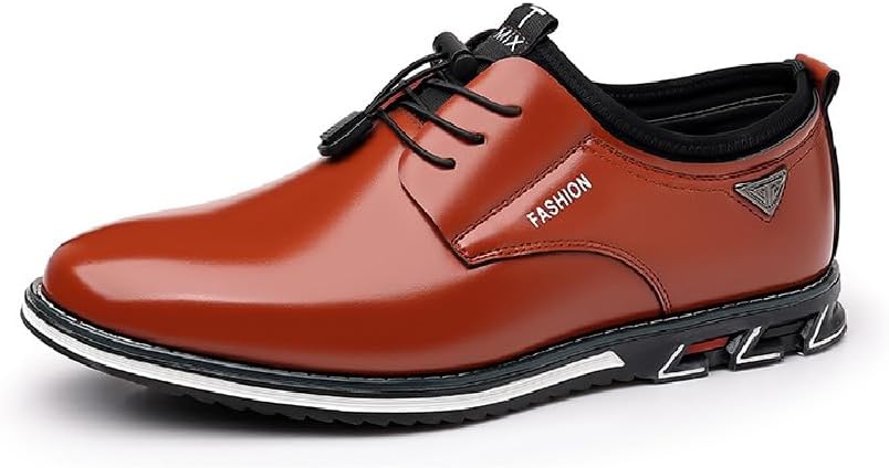 Мужская повседневная кожаная бизнес-офисная лоферы Удобная мода Шнуровка Формальные плоские туфли Asifn, коричневый
Мужская повседневная кожаная бизнес-офисная лоферы Удобная мода Шнуровка Формальные плоские туфли Asifn, коричневый