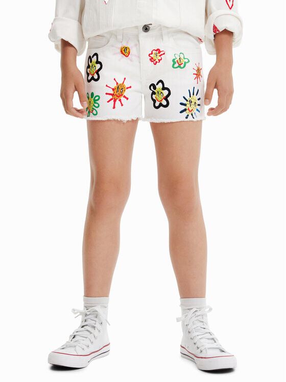 Джинсовые шорты стандартного кроя Desigual, белый
Джинсовые шорты стандартного кроя Desigual, белый