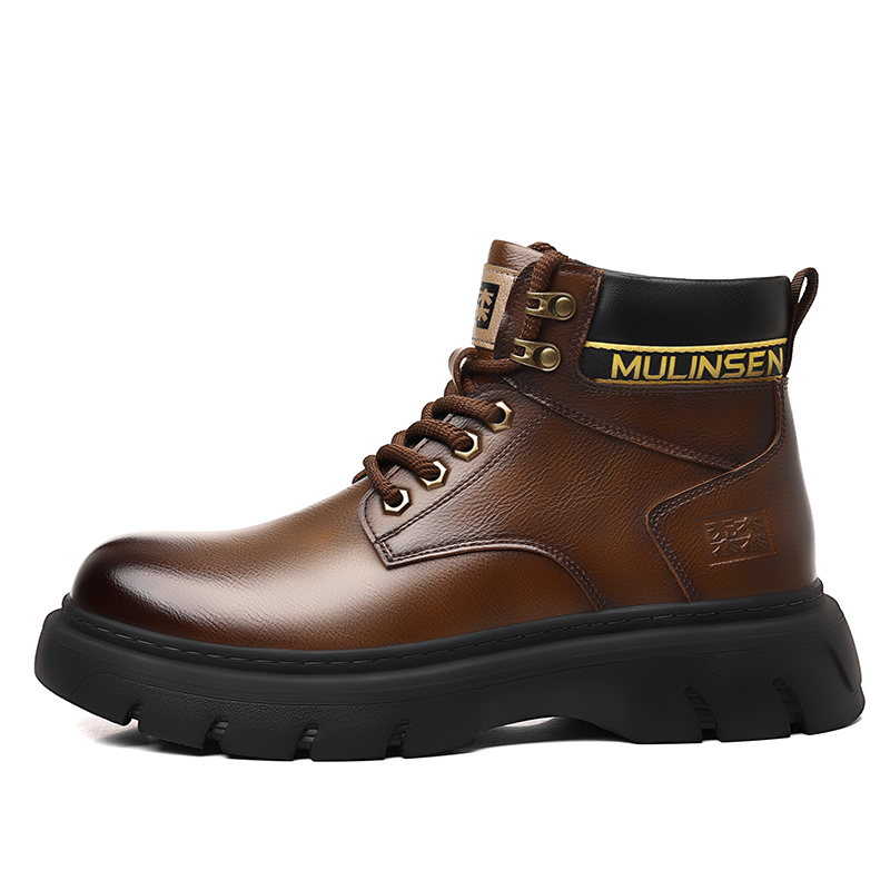 Mulinsen Мужские ботинки Martin черно-коричневые с коричневой подкладкой, цвет Brown Padded
Mulinsen Мужские ботинки Martin черно-коричневые с коричневой подкладкой, цвет Brown Padded