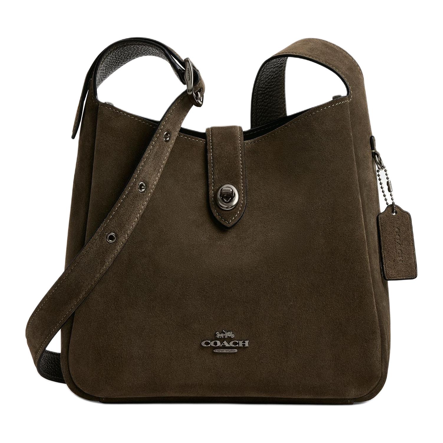 COACH Кожаная сумка через плечо Хэдли среднего размера армейского зеленого цвета
COACH Кожаная сумка через плечо Хэдли среднего размера армейского зеленого цвета
