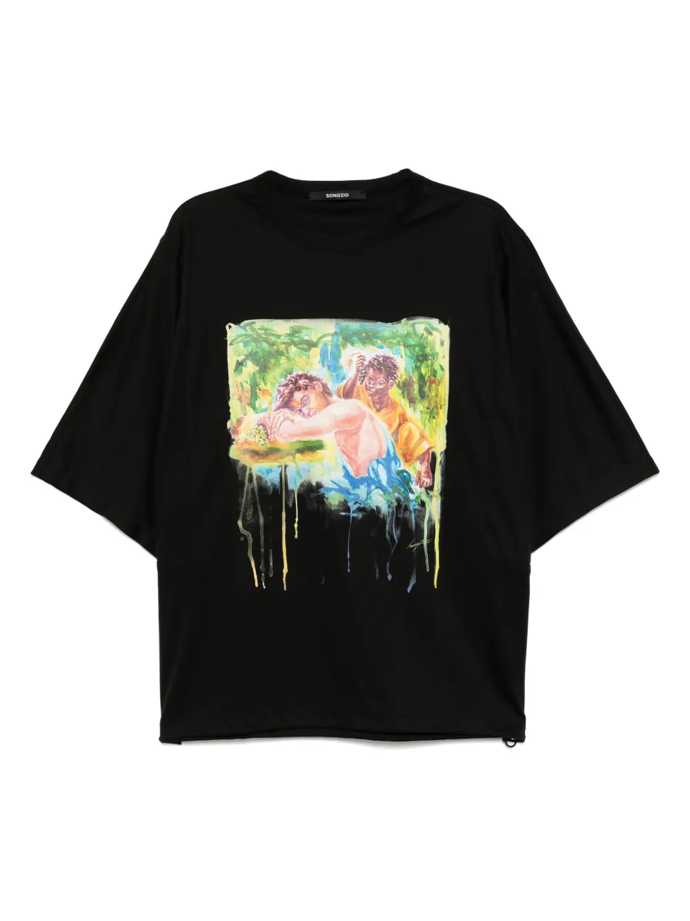 Молодежная футболка с акварельным принтом «долман» SONGZIO, черный
Молодежная футболка с акварельным принтом «долман» SONGZIO, черный