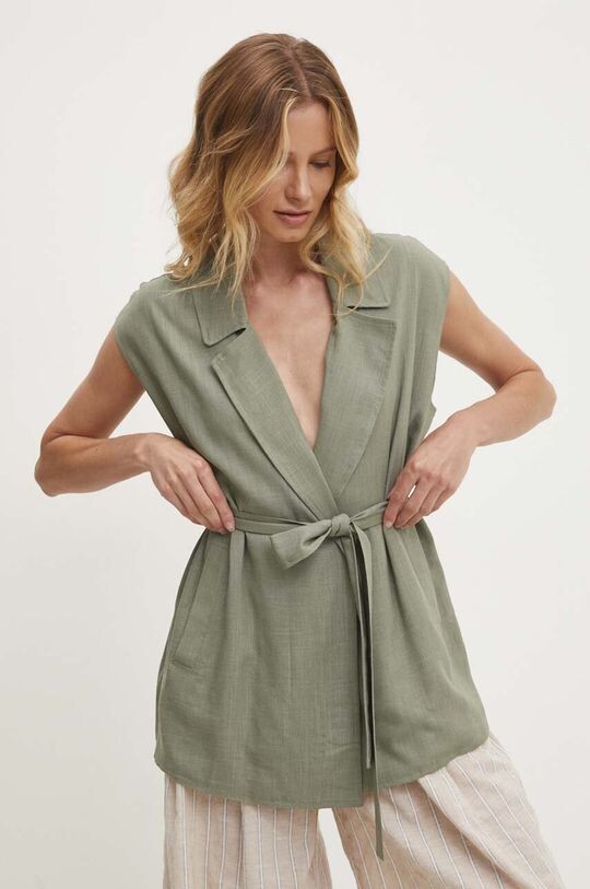 Льняной жилет Answear Lab, зеленый
Льняной жилет Answear Lab, зеленый